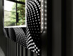 Moderne ozdobné zrkadlo LED do obývačky - Dark Wave #11