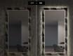 Moderne ozdobné zrkadlo LED do obývačky - Dark Wave #7