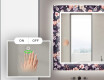 Moderne dekoratívne zrkadlo LED do kupelne - Elegant Flowers #5