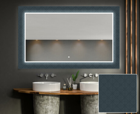 Dekoratívne zrkadlo s LED podsvietením do kúpeľne - Elegant #1