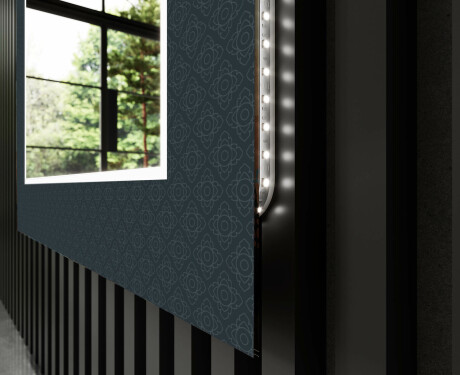 Ozdobné zrkadlo do kupelne so svetlom - Elegant #11