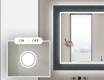 Dekoratívne zrkadlo s LED podsvietením do kúpeľne - Elegant #4
