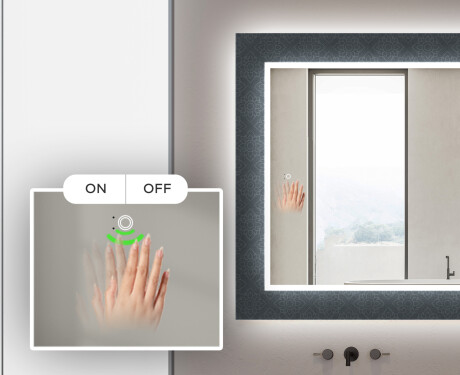 Ozdobné zrkadlo do kupelne so svetlom - Elegant #5