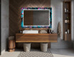 Dekoratívne zrkadlo s LED podsvietením do kúpeľne - Fluo Tropic #12