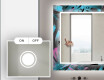 Dekoratívne zrkadlo s LED podsvietením do kúpeľne - Fluo Tropic #4