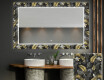 Dekoratívne zrkadlo s LED podsvietením do kúpeľne - Goldy Palm #1