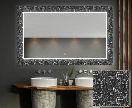 Dekoratívne zrkadlo s LED podsvietením do kúpeľne - Gothic #1