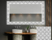 Dekoratívne zrkadlo s LED podsvietením do kúpeľne - Industrial #1