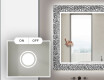 Dekoratívne zrkadlo s LED podsvietením do kúpeľne - Letters #4