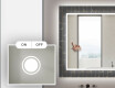 Dekoratívne zrkadlo s LED podsvietením do kúpeľne - Microcircuit #4