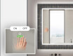 Dekoratívne zrkadlo s LED podsvietením do kúpeľne - Microcircuit #5