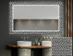 Dekoratívne zrkadlo s LED podsvietením do kúpeľne - Triangless #1