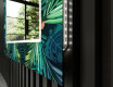 Moderne dekoratívne zrkadlo LED do kupelne - Tropical #11
