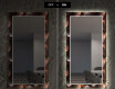Dekoratívne zrkadlo s LED podsvietením do obývacej izby - Dandelion #7