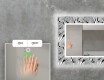 "Dekoratívne zrkadlo s LED podsvietením do obývacej izby - Black and white jungle " #5