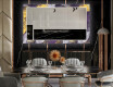 Moderne ozdobné zrkadlo LED do jedáleň - Ancient Pattern #12