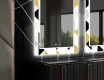 Dekoratívne zrkadlo s LED podsvietením do jedálne - Geometric Patterns #11