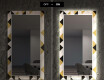 Dekoratívne zrkadlo s LED podsvietením do jedálne - Geometric Patterns #7