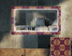 Dekoratívne zrkadlo s LED podsvietením do obývacej izby - Gold Mandala #1