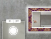 Moderne ozdobné zrkadlo LED do obývačky - Gold Mandala #4