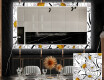 Dekoratívne zrkadlo s LED podsvietením do jedálne - Chamomile #1