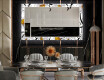 Dekoratívne zrkadlo s LED podsvietením do jedálne - Chamomile #12