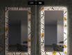 Dekoratívne zrkadlo s LED podsvietením do jedálne - Chamomile #7