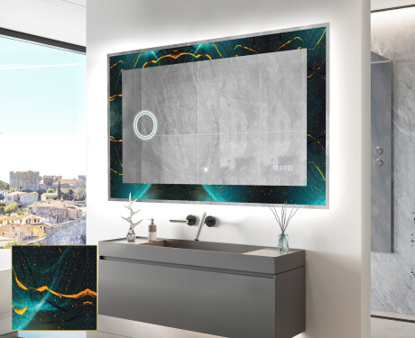 Ozdobné zrkadlo do kupelne - Spiraling vortex