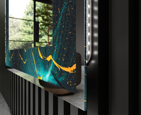 Ozdobné zrkadlo do kupelne - Spiraling vortex #3