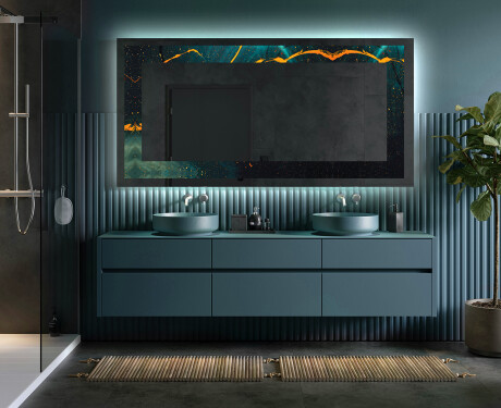 Ozdobné zrkadlo do kupelne - Spiraling vortex #5