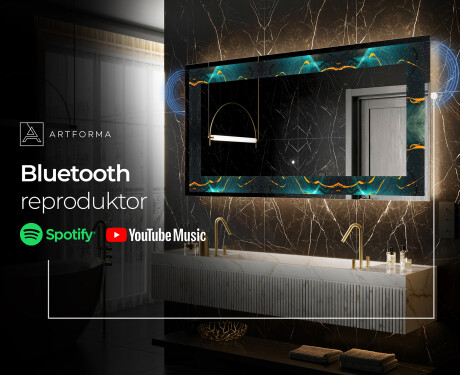 Ozdobné zrkadlo do kupelne - Spiraling vortex #7