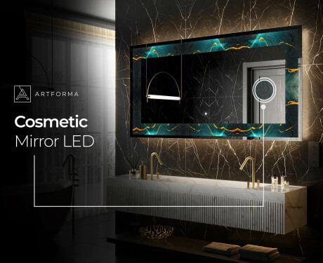 Ozdobné zrkadlo do kupelne - Spiraling vortex #9