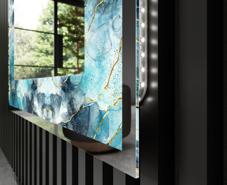 Ozdobné zrkadlo do kupelne - Sapphire Reflections #3