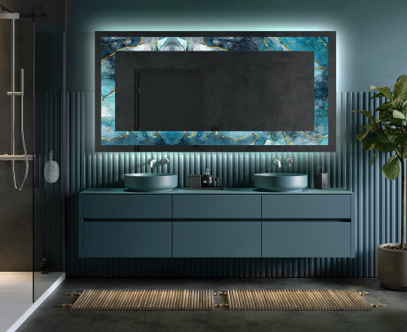 Ozdobné zrkadlo do kupelne - Sapphire Reflections #5