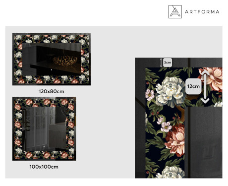 Ozdobné zrkadlo do kupelne - Plant Rhythms #2