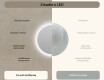 Koloidné zrkadlo do kúpeľne s LED osvetlením 80 cm s Dual color, Spínač dotykový #6
