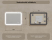 Zaoblené kúpeľňové zrkadlo s LED osvetlením, 120×70 cm, dvojfarebné, dotykový spínač, vykurovacia podložka #8