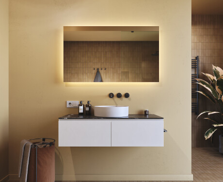 Podsvietené kúpeľňové zrkadlo 60x80/80x60 cm s neutrálnou farbou svetla 4500K #7