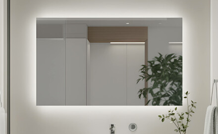 Podsvietené kúpeľňové zrkadlo 60x80/80x60 cm s neutrálnou farbou svetla 4500K
