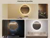 Okrúhle podsvietené kúpeľňové zrkadlo 60 cm s neutrálnou farbou svetla 4500K #2
