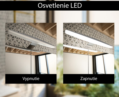 LED kúpeľňová skrinka - Alphine White Mateo 70 x 60 cm #3