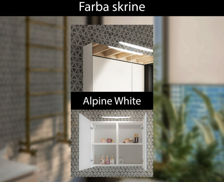 LED kúpeľňová skrinka - Alphine White Mateo 70 x 60 cm #6