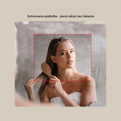 Zrkadlo so zaoblenými rohmi s LED podsvietením v čiernom hliníkovom ráme #6