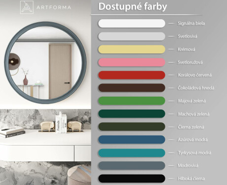Okrúhle zrkadlo s MDF povrchom L300 #3