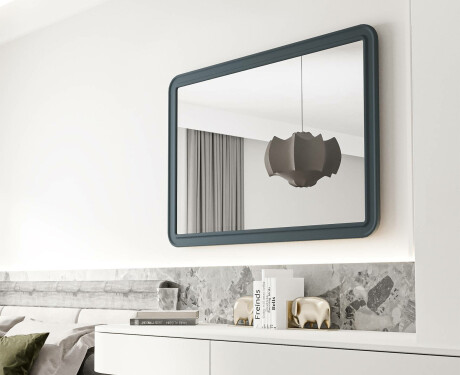 Zaoblené zrkadlo v MDF ráme L299