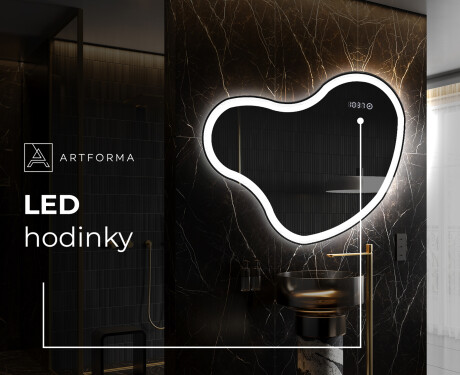 LED zrkadlo s nepravidelnym tvarom do kupelne N222 #7