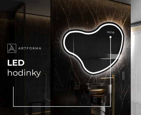 LED zrkadlo s nepravidelnym tvarom do kupelne N223 #7