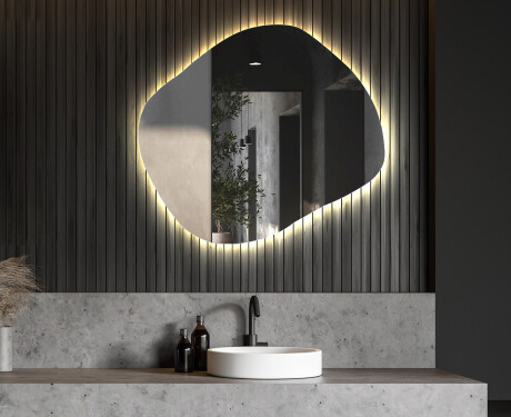 Ozdobne zrkadla na stenu s podsvietenim LED L158 #6