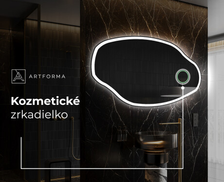 LED zrkadlo s nepravidelnym tvarom do kupelne O222 #4
