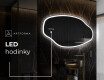 LED zrkadlo s nepravidelnym tvarom do kupelne O222 #7